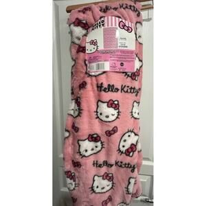 Hello kitty ultra fine faux fur Throw Blanket pink bows